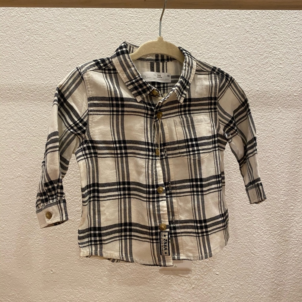 Zara boys flannel- NWT